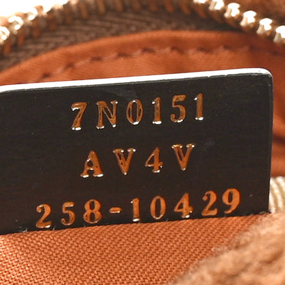 Fendi Merino Wool Vitello Grace Small Toiletry Case Foresta Soft Gold 7 of 10