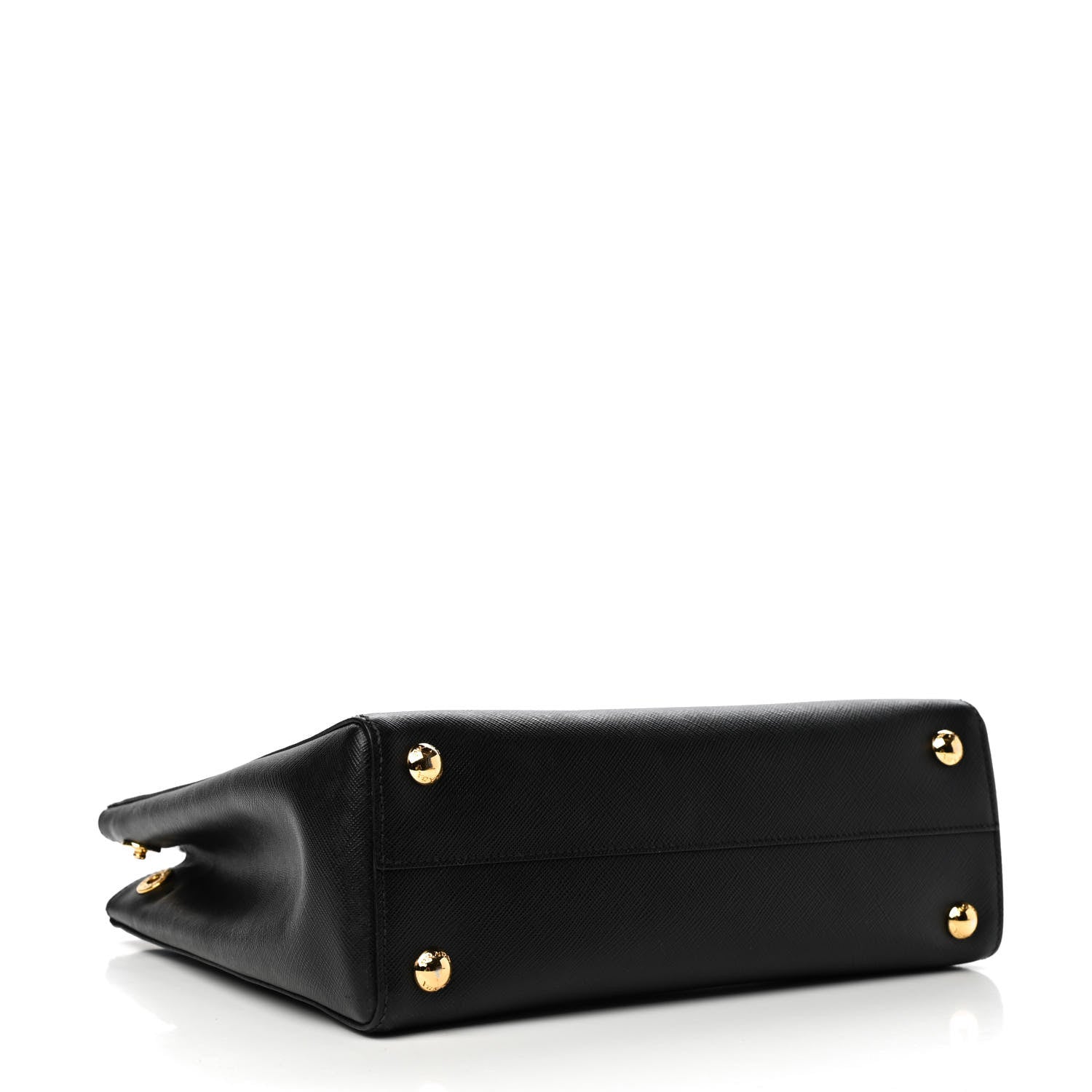 Prada Saffiano Lux Small Parabole Tote Black 4 of 8