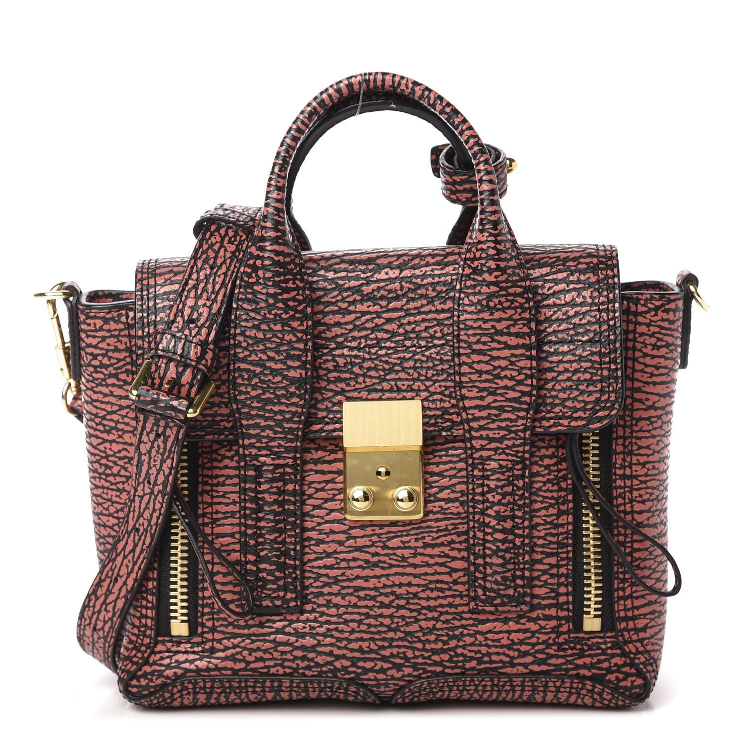 3.1 Phillip Lim Textured Calfskin Mini Pashli Satchel 1 of 9