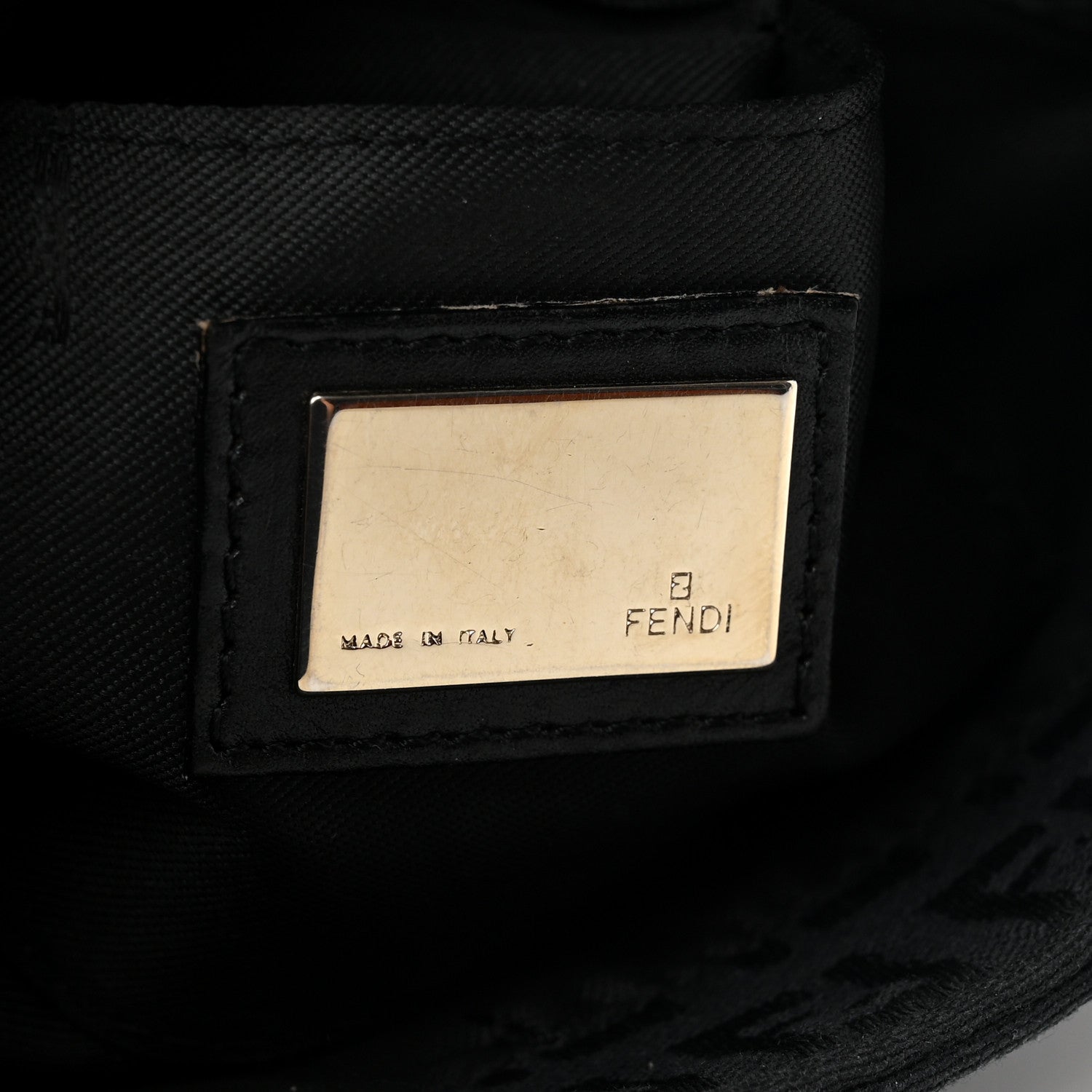 Fendi Zucchino Mini Mama Baguette Black 6 of 16