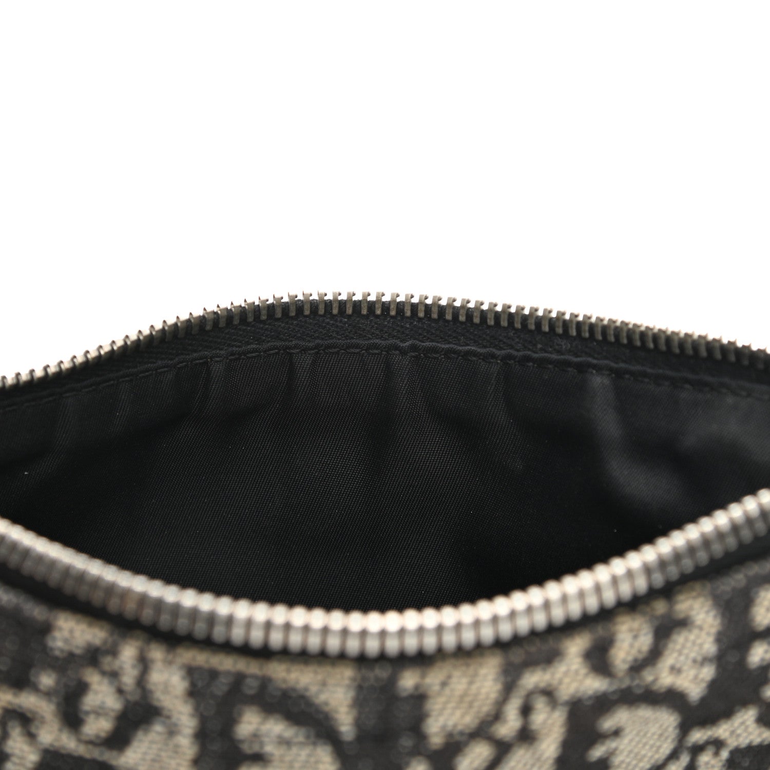 Christian Dior Monogram Shoulder Bag Pochette Black 7 of 14