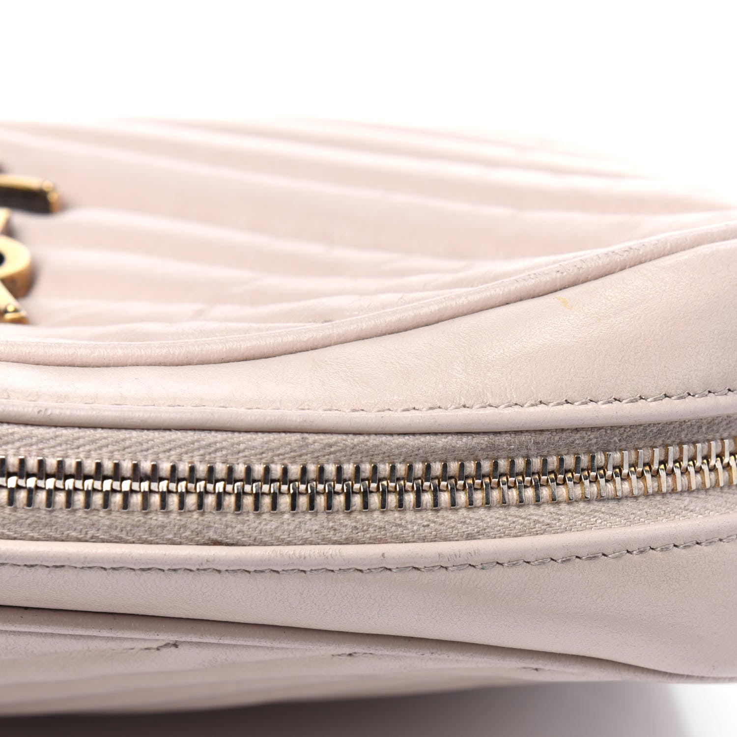 Saint Laurent Calfskin Matelasse Monogram Lou Camera Bag Washed Light Pink 21 of 31