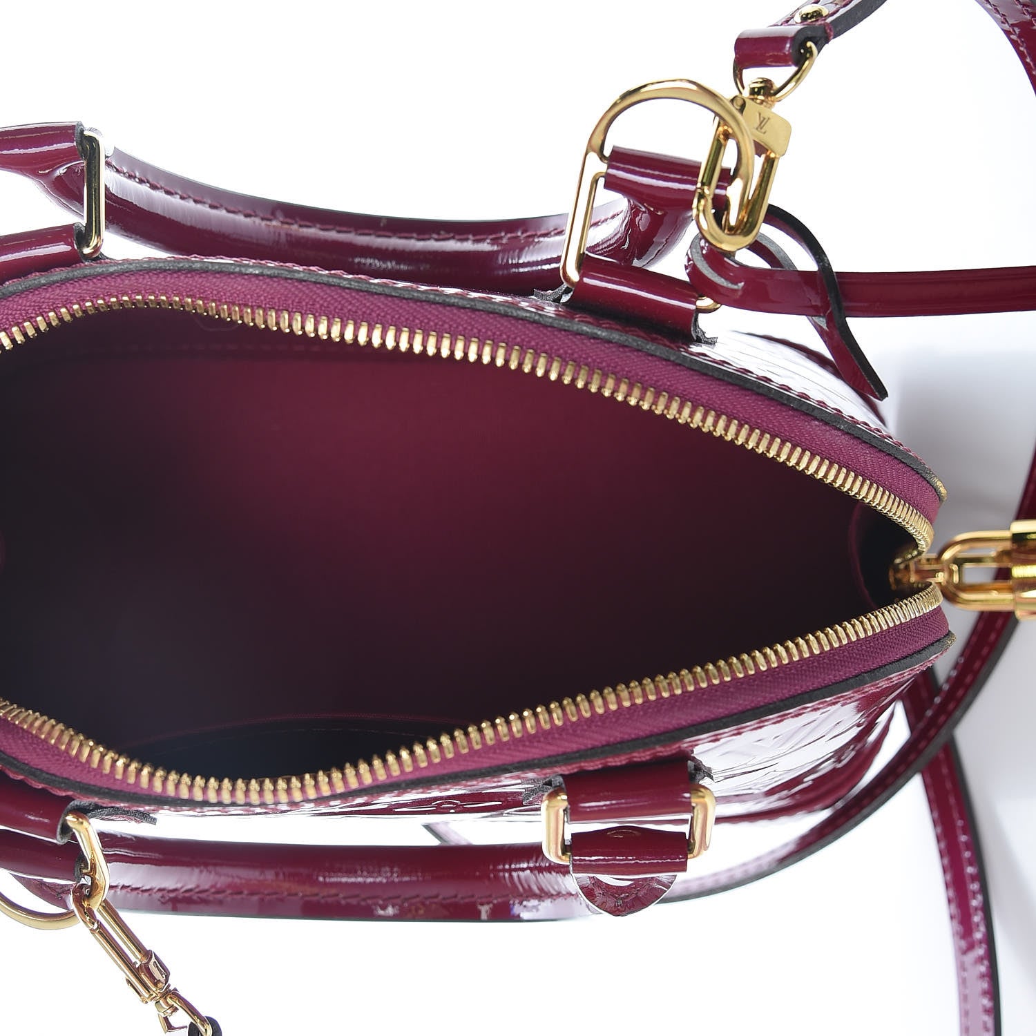 Louis Vuitton Vernis Alma BB Magenta 5 of 11