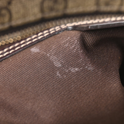 Gucci GG Supreme Monogram Small Flat Messenger Bag Dark Brown 11 of 11