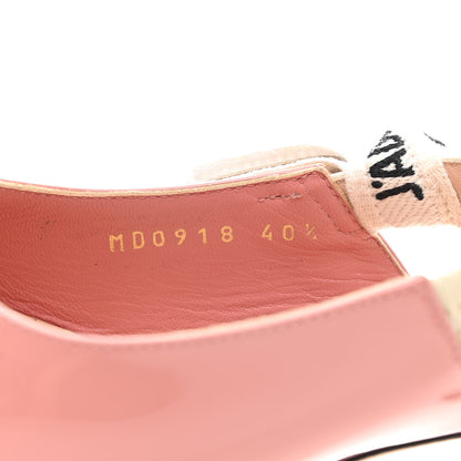Christian Dior Patent Ribbon J'Adior Slingback 65mm Pumps 40.5 Pink 8 of 9