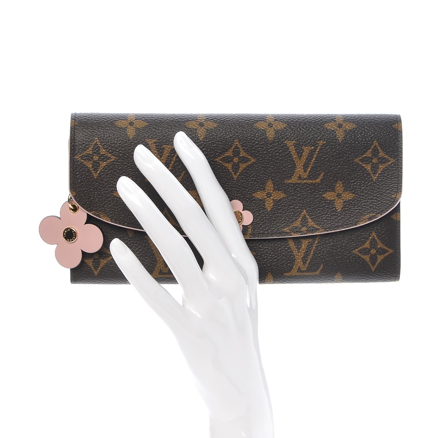 Louis Vuitton Monogram Bloom Flower Emilie Wallet 2 of 8