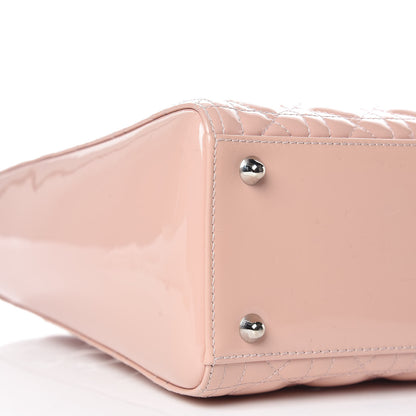 Christian Dior Patent Cannage Large Lady Dior Light Pink 5 of 13