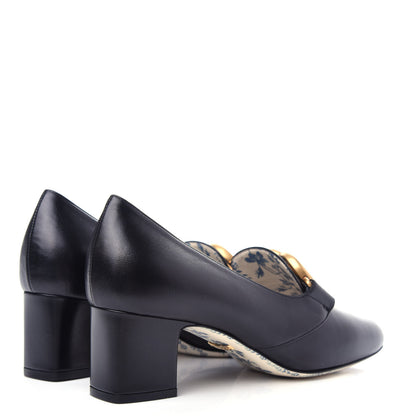 Gucci Malaga Kid GG Victoire 55mm Loafer Pumps 37 Black 4 of 13