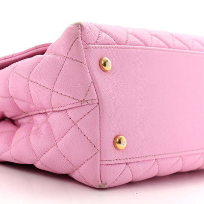 Chanel Caviar Quilted Small Coco Chain Handle Flap Lilac 9 of 16