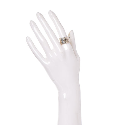 Hermes Sterling Silver Kelly Lock Ring 55 2 of 5