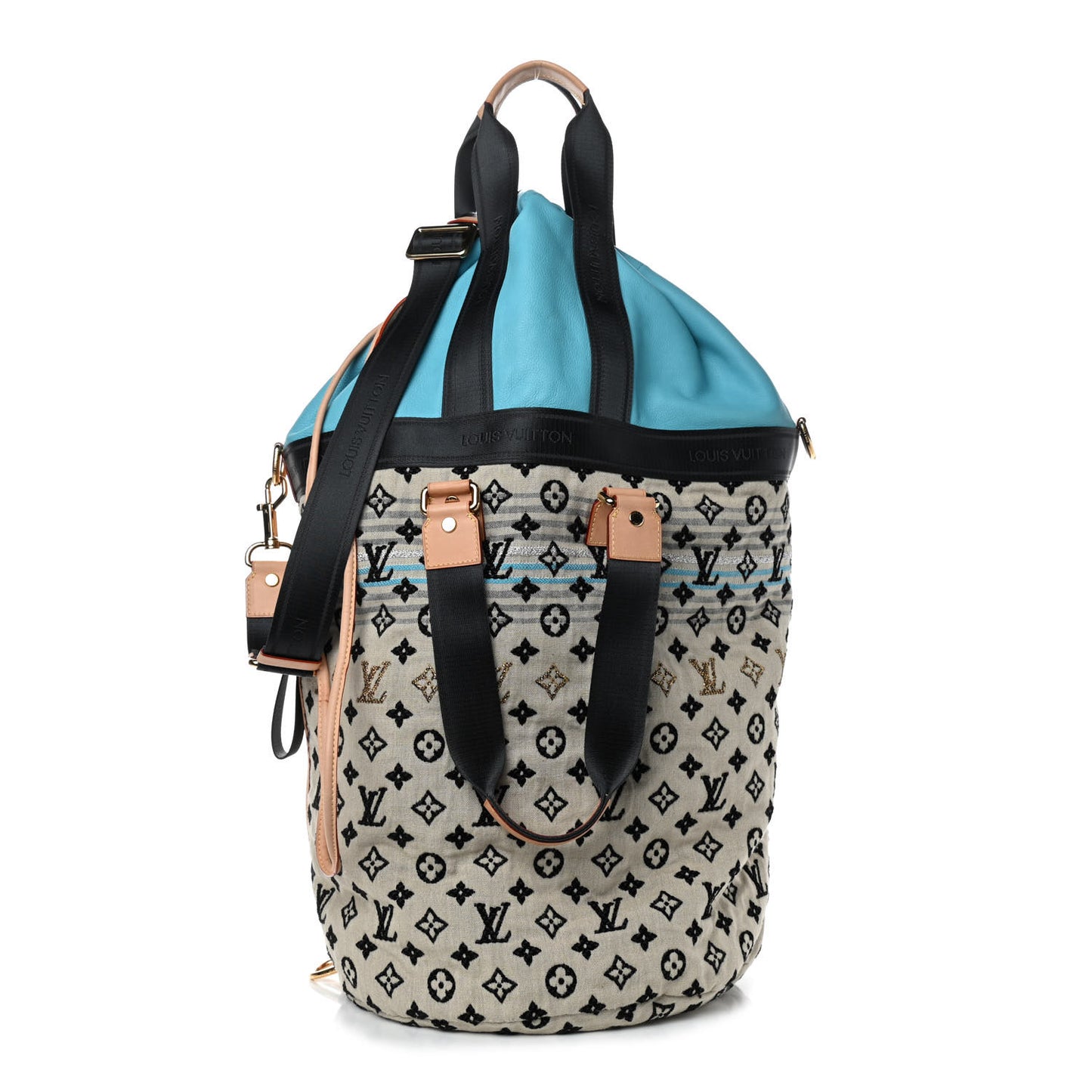 Fabric Jacquard Monogram Cheche Gypsy GM Blue