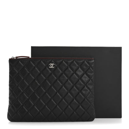 Chanel Caviar Quilted Medium Cosmetic Case Black 11 of 11