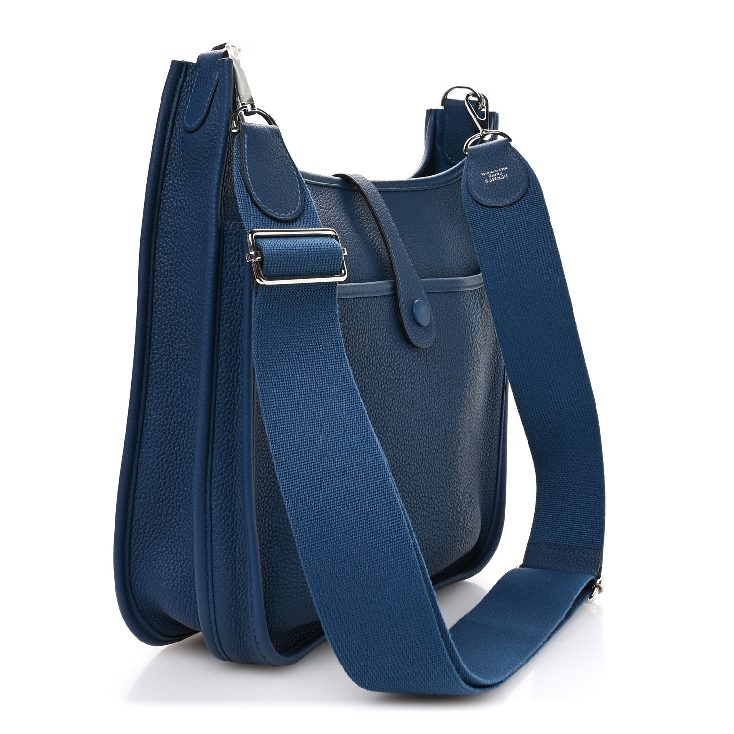 Hermes Taurillon Clemence Evelyne III PM Deep Blue 3 of 11