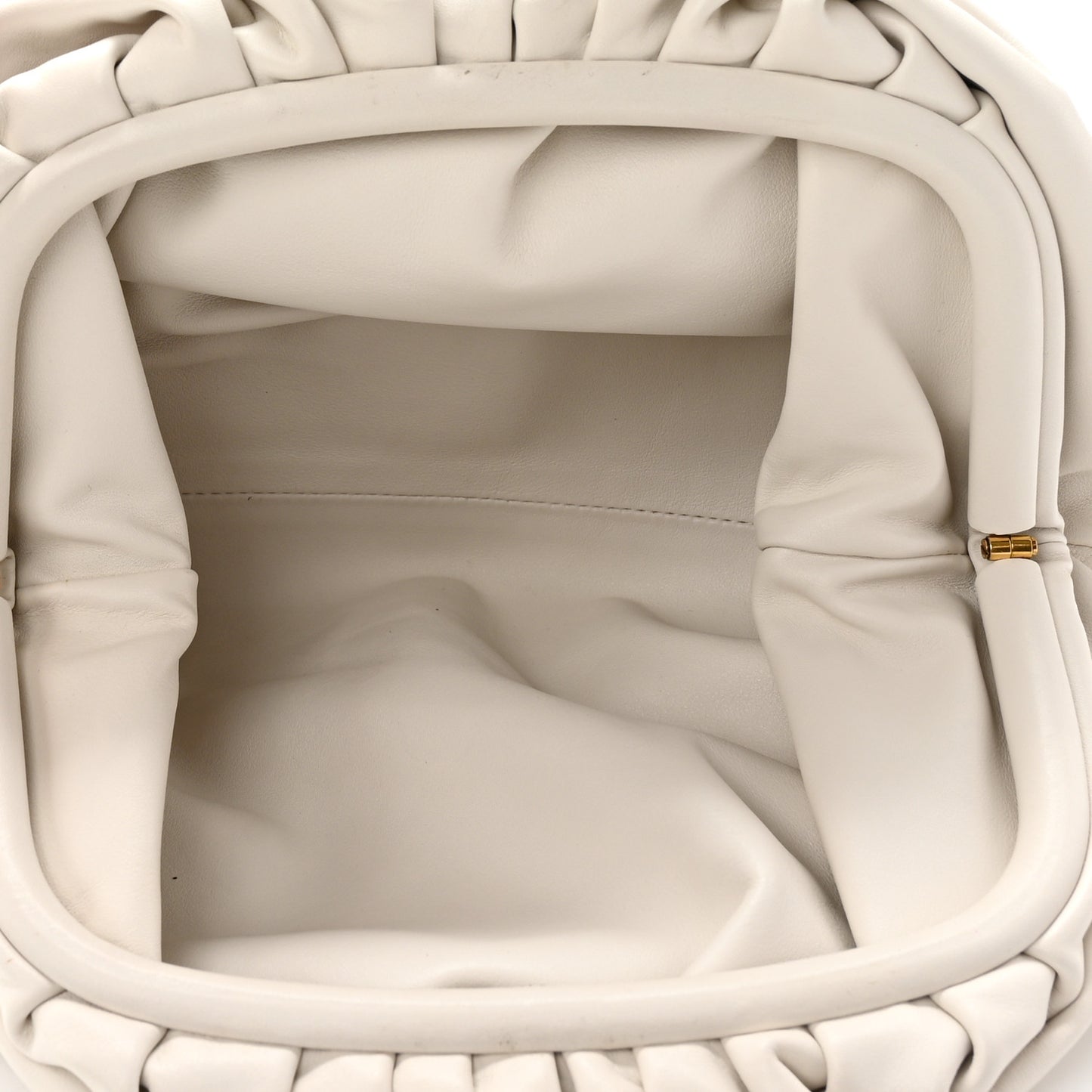 Calfskin Teen Pouch White