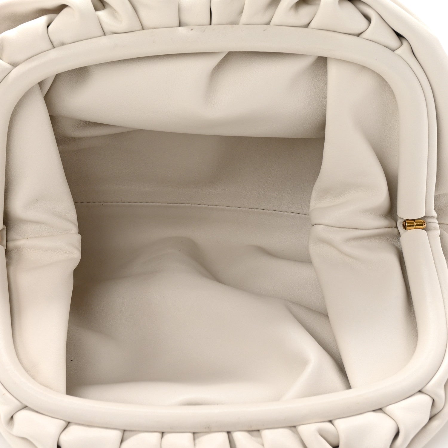 Bottega Veneta Calfskin Teen Pouch White 5 of 11