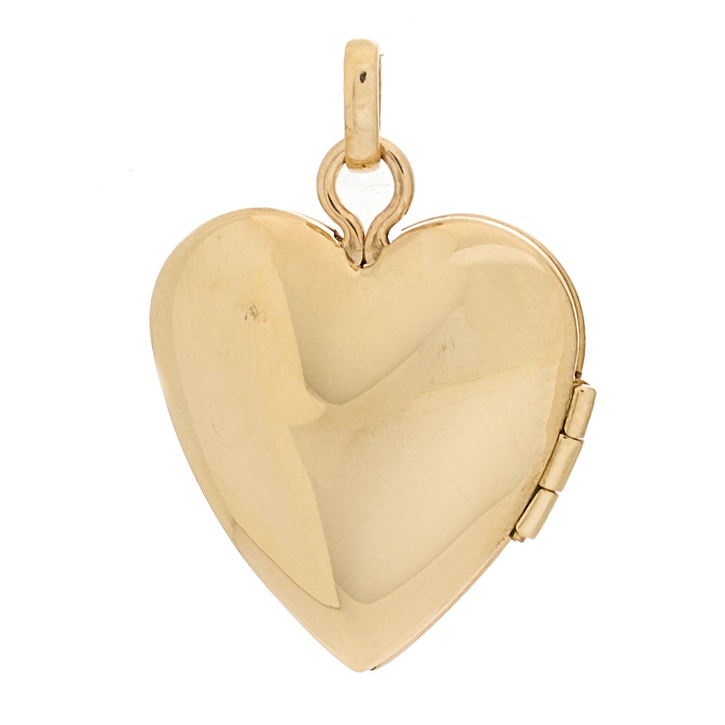 Tiffany 14K Yellow Gold Heart Locket Pendant 3 of 5