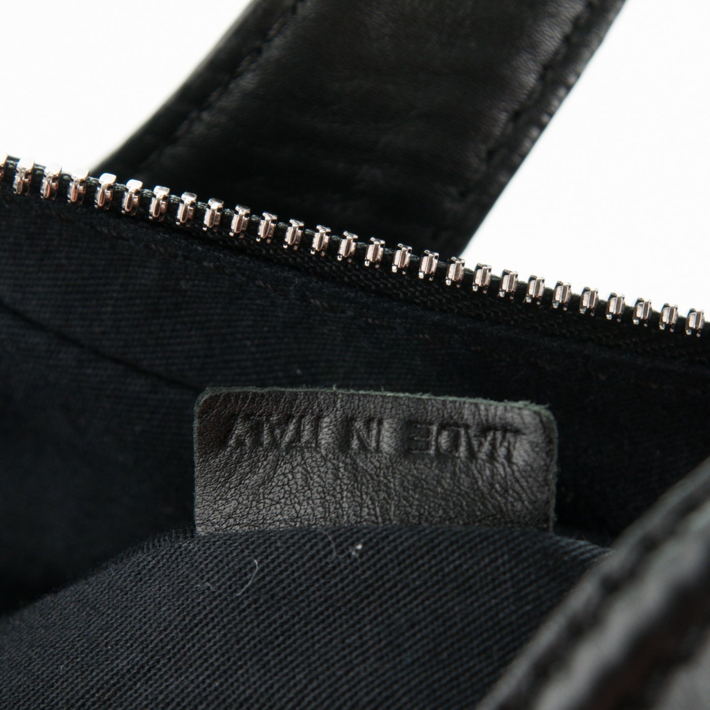 Calfskin Cable Embossed Medium Nightingale Black
