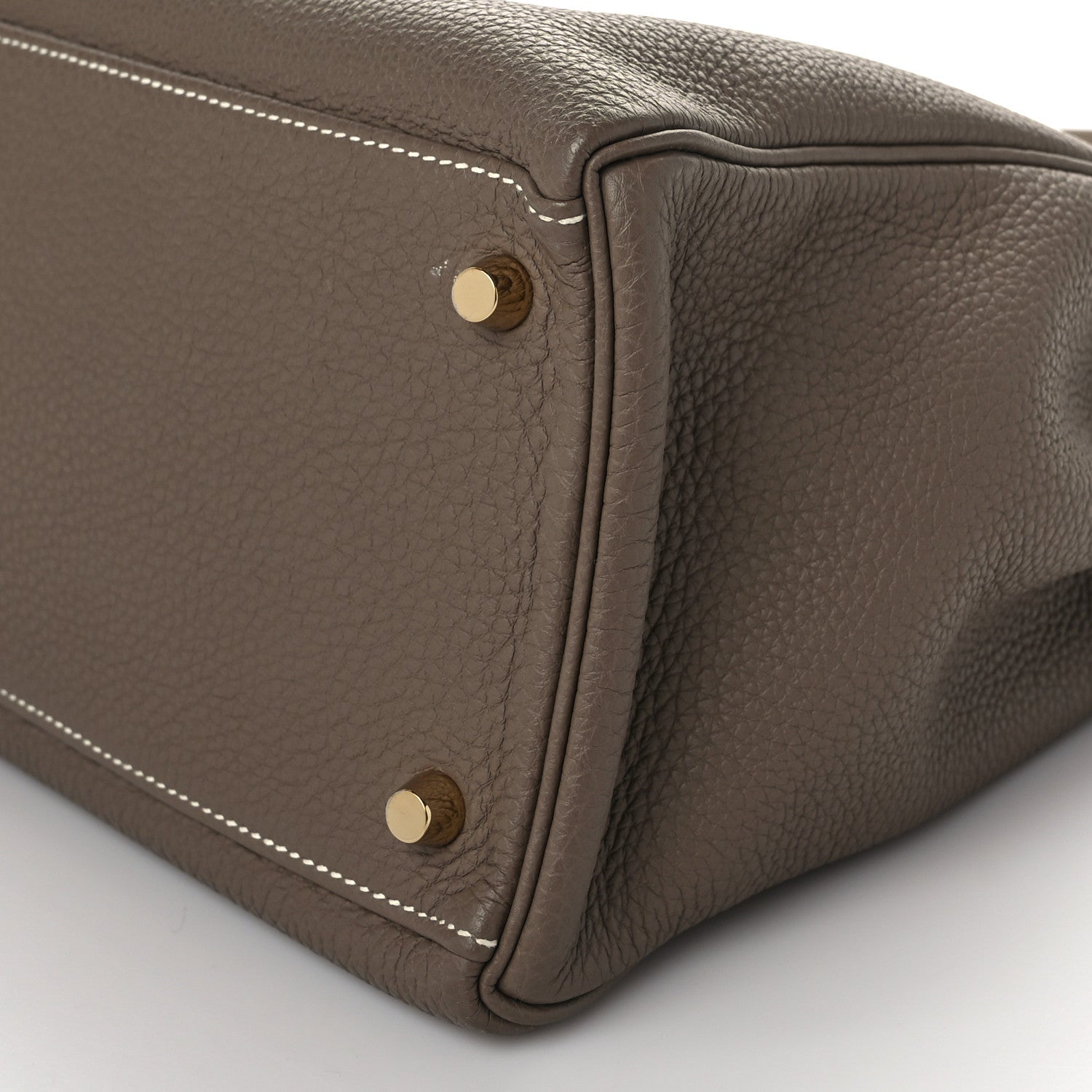 Hermes Togo Kelly Retourne 35 Etoupe 9 of 9