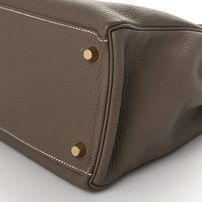 Hermes Togo Kelly Retourne 35 Etoupe 9 of 9