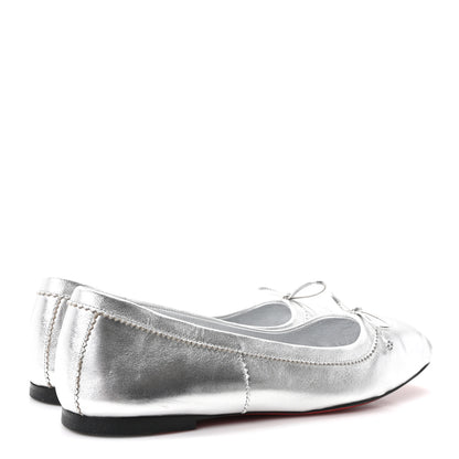 Christian Louboutin Nappa Mamadrague Flats 39 Silver 5 of 8