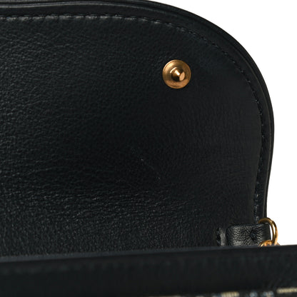 Christian Dior Oblique Saddle Chain Long Wallet Blue 13 of 18