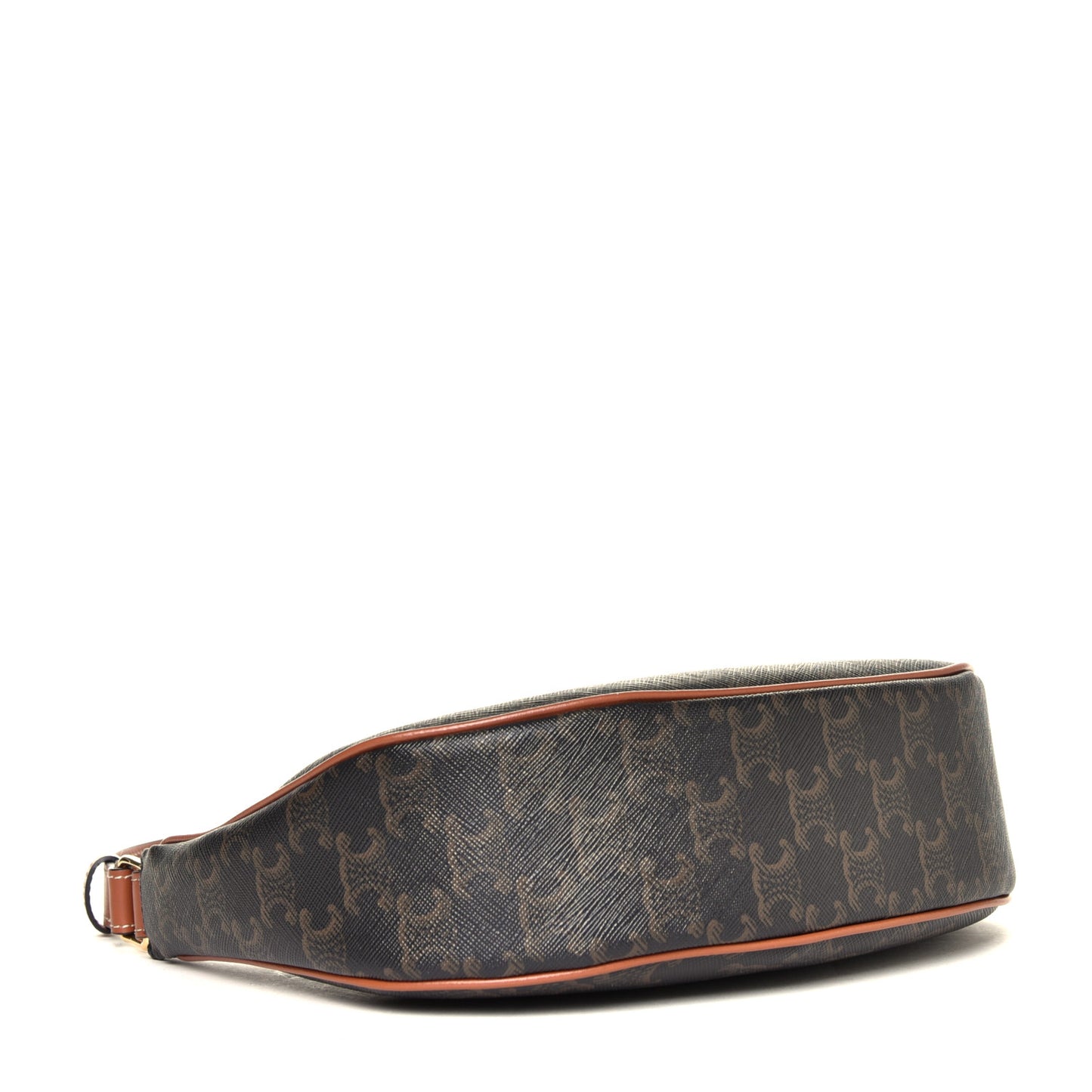 Triomphe Canvas Calfskin Ava Shoulder Bag Tan