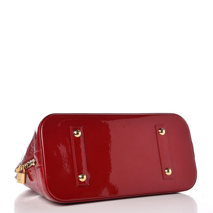 Louis Vuitton Vernis Alma MM Pomme D'Amour 4 of 13