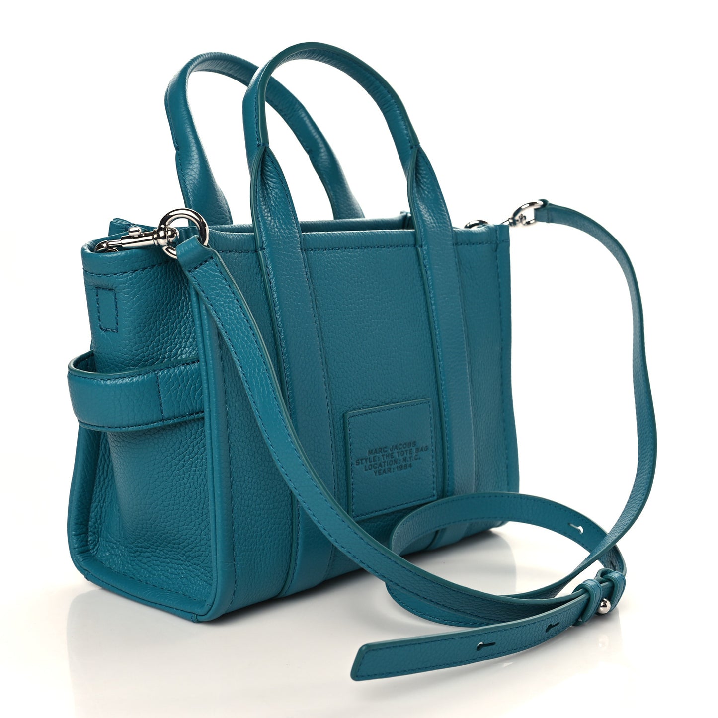 Grained Calfskin Small The Tote Bag Harbor Blue