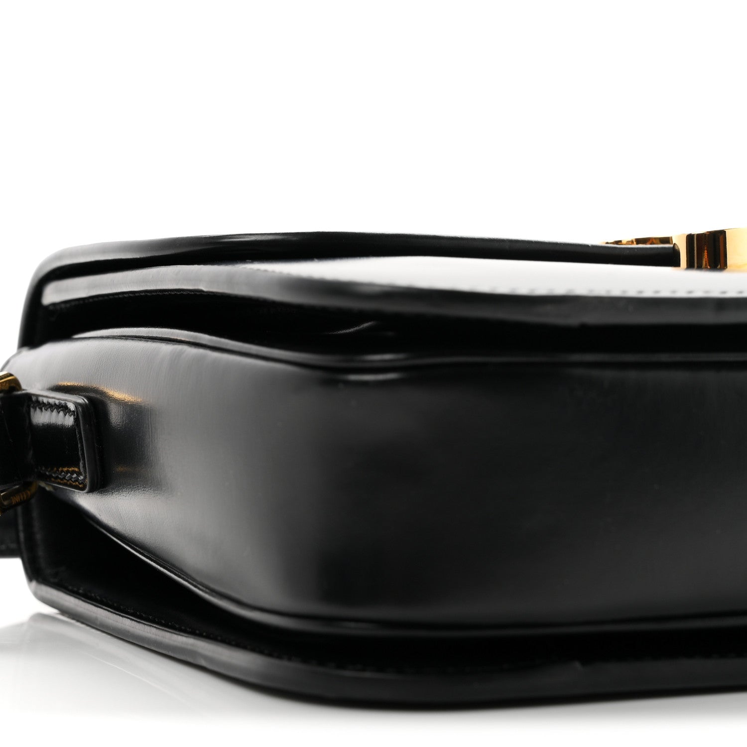Celine Shiny Calfskin Medium Triomphe Black 8 of 9