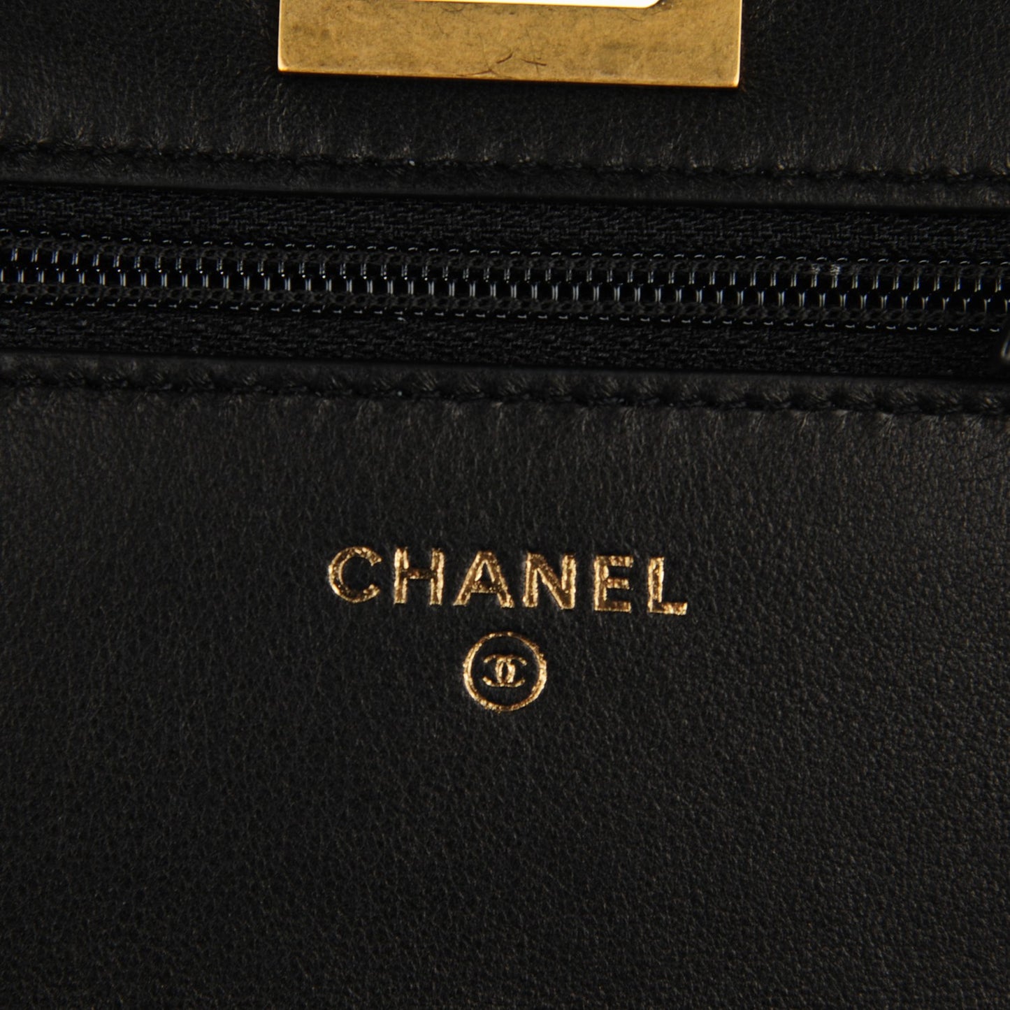 Aged Calfskin Reissue Wallet On Chain WOC Black