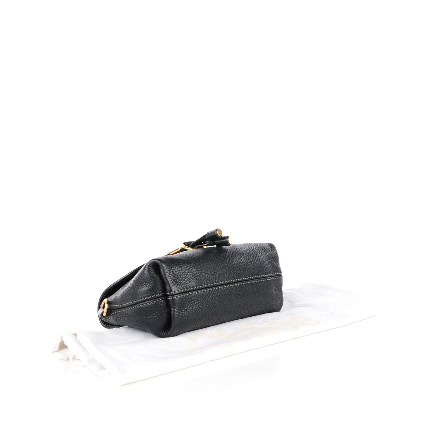 Calfskin Marcie Pochette Crossbody Bag Black