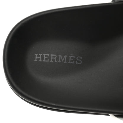 Hermes Calfskin Womens Chypre Sandals 37 White 7 of 9