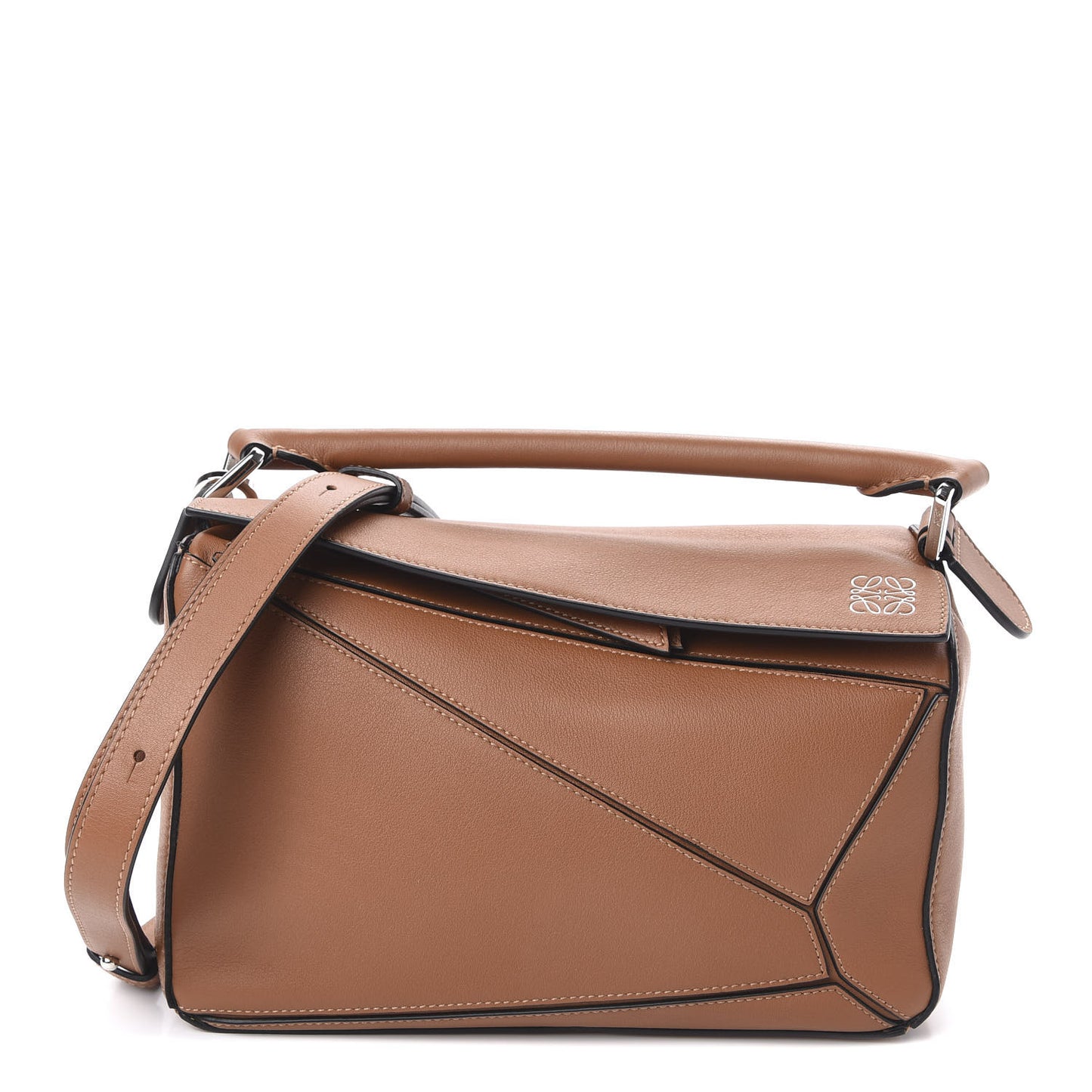 Calfskin Small Puzzle Bag Tan