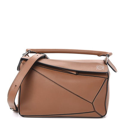 Loewe Calfskin Small Puzzle Bag Tan 1 of 9