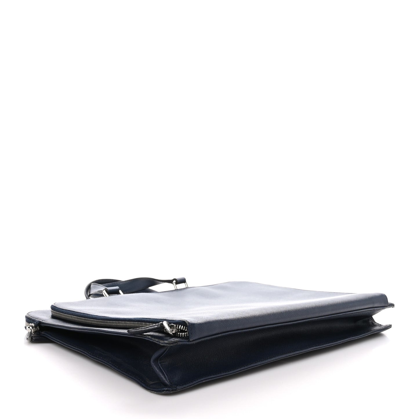 Saffiano Cuir Travel Front Zip Pocket Briefcase Baltico