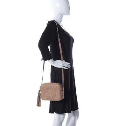 Gucci Pebbled Calfskin Small Soho Disco Bag Rose Beige 3 of 37