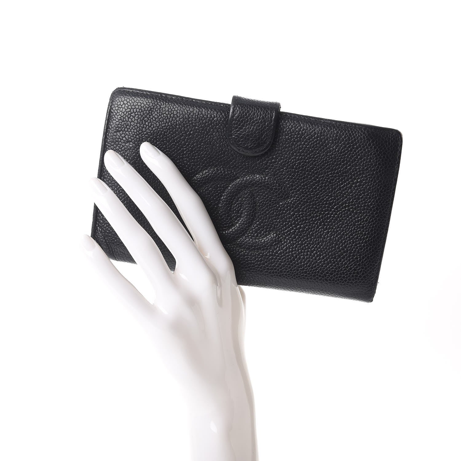 Chanel Caviar Timeless CC French Wallet Black 2 of 11