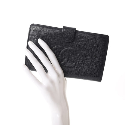 Chanel Caviar Timeless CC French Wallet Black 2 of 11