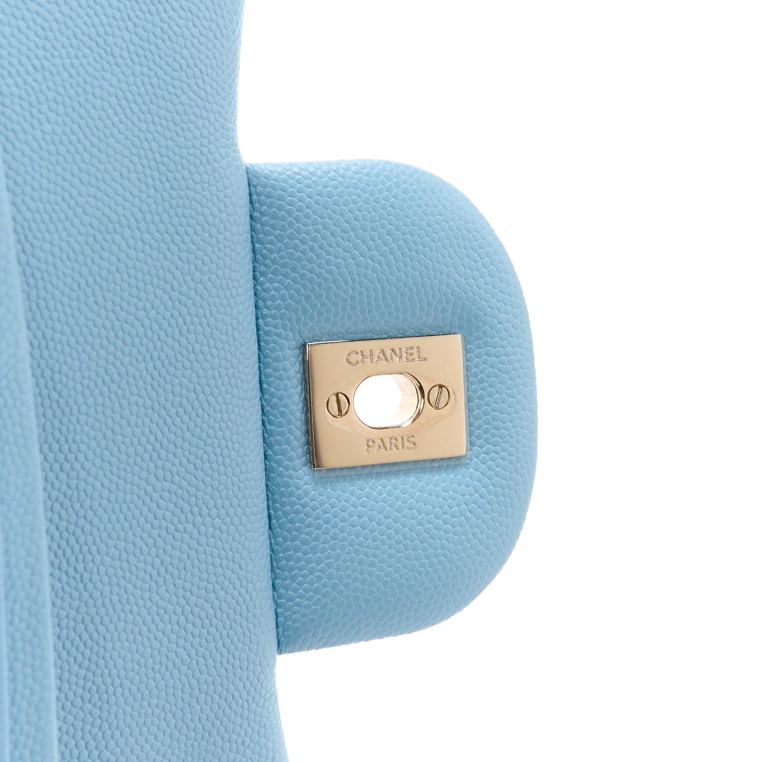 Chanel Caviar Quilted Jumbo Double Flap Light Blue 7 of 12