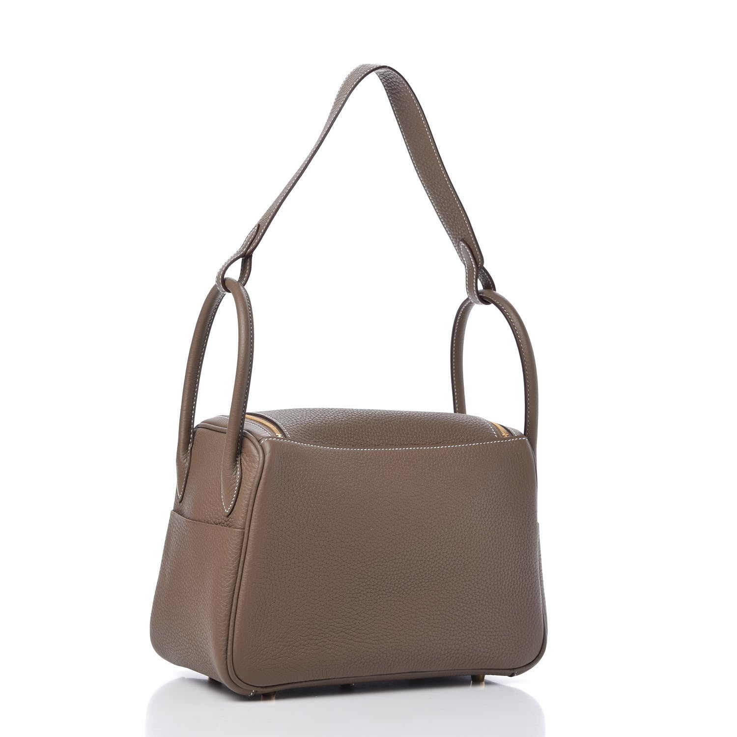 Hermes Taurillon Clemence Lindy 26 Etoupe 3 of 11