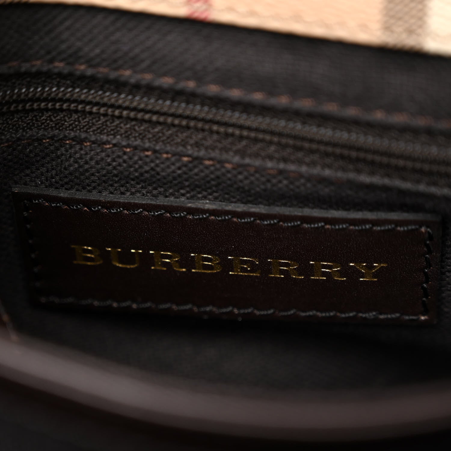 Burberry Haymarket Check Paisley Crossbody Brown 6 of 10