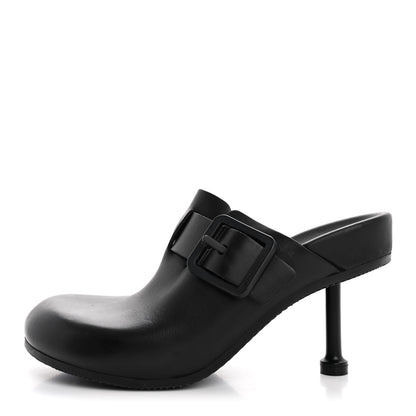 Balenciaga Calfskin Mallorca 80mm Mules 37 Black 1 of 14