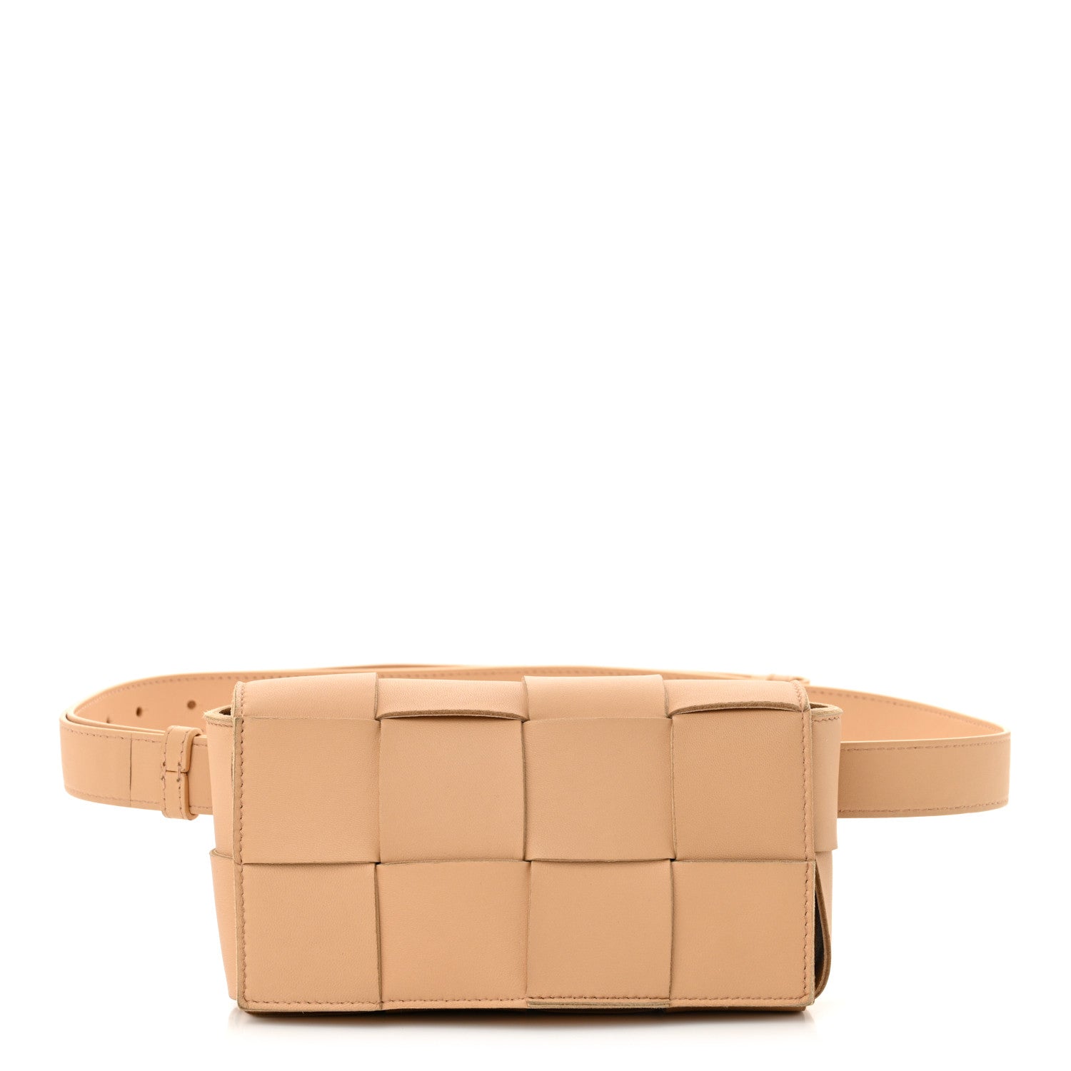 Bottega Veneta Nappa Maxi Intreccio The Belt Cassette Bag Almond 1 of 12