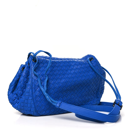 Bottega Veneta Nappa Intrecciato Messenger Bag Blue 4 of 11