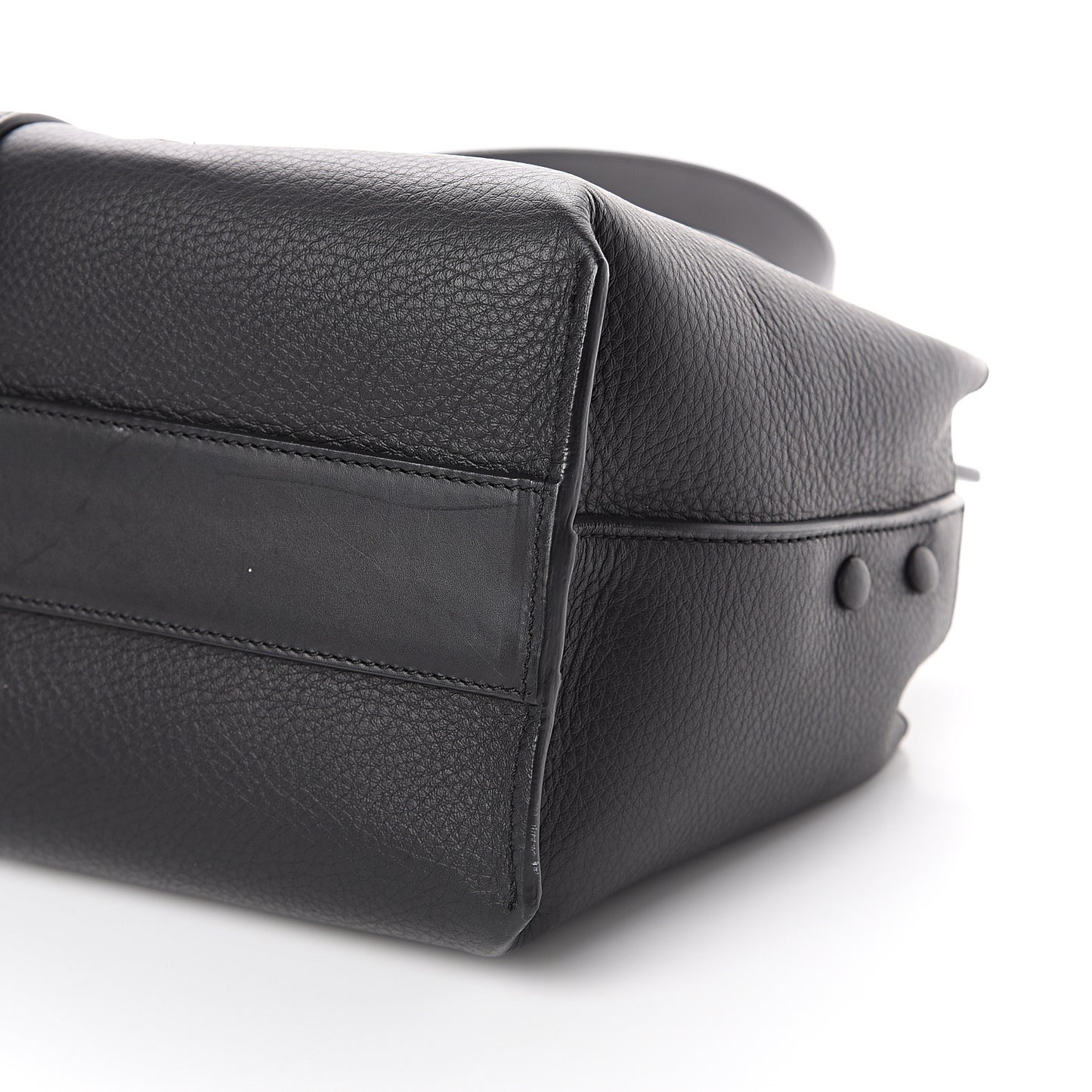 Grained Calfskin Small Cate Satchel Black