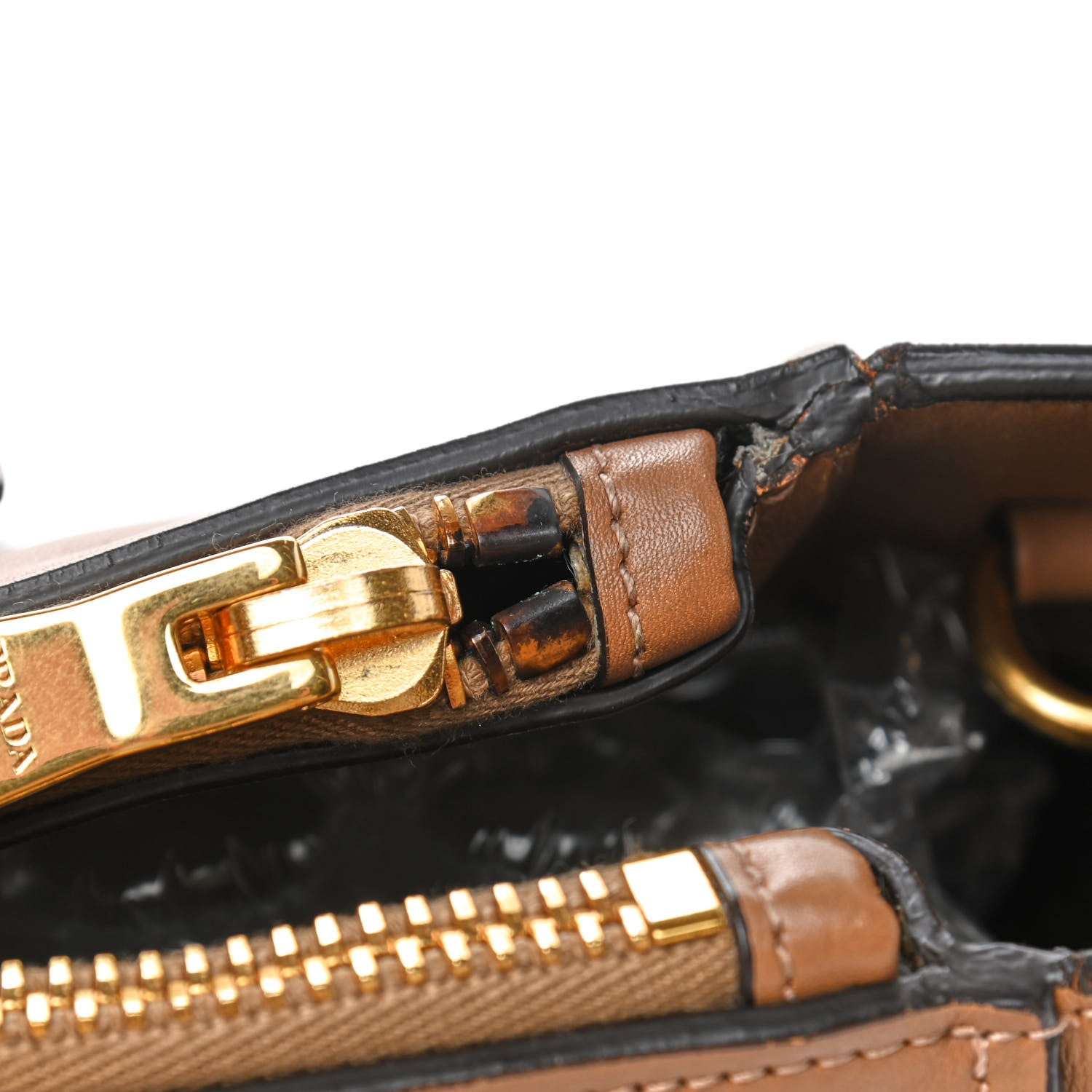 Prada City Calfskin Twin Pocket Tote Caramel 7 of 8