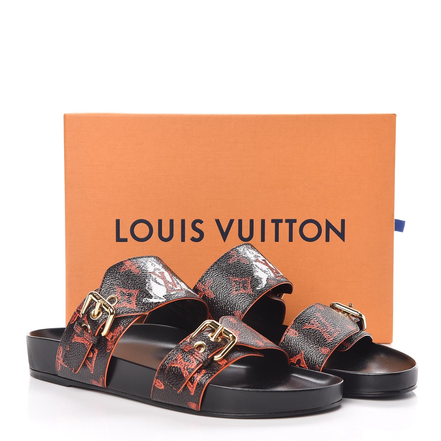 Louis Vuitton Catogram Bom Dia Mule 39 Black Marron 8 of 8