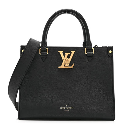 Louis Vuitton Calfskin Lock & Go Tote Black 1 of 9