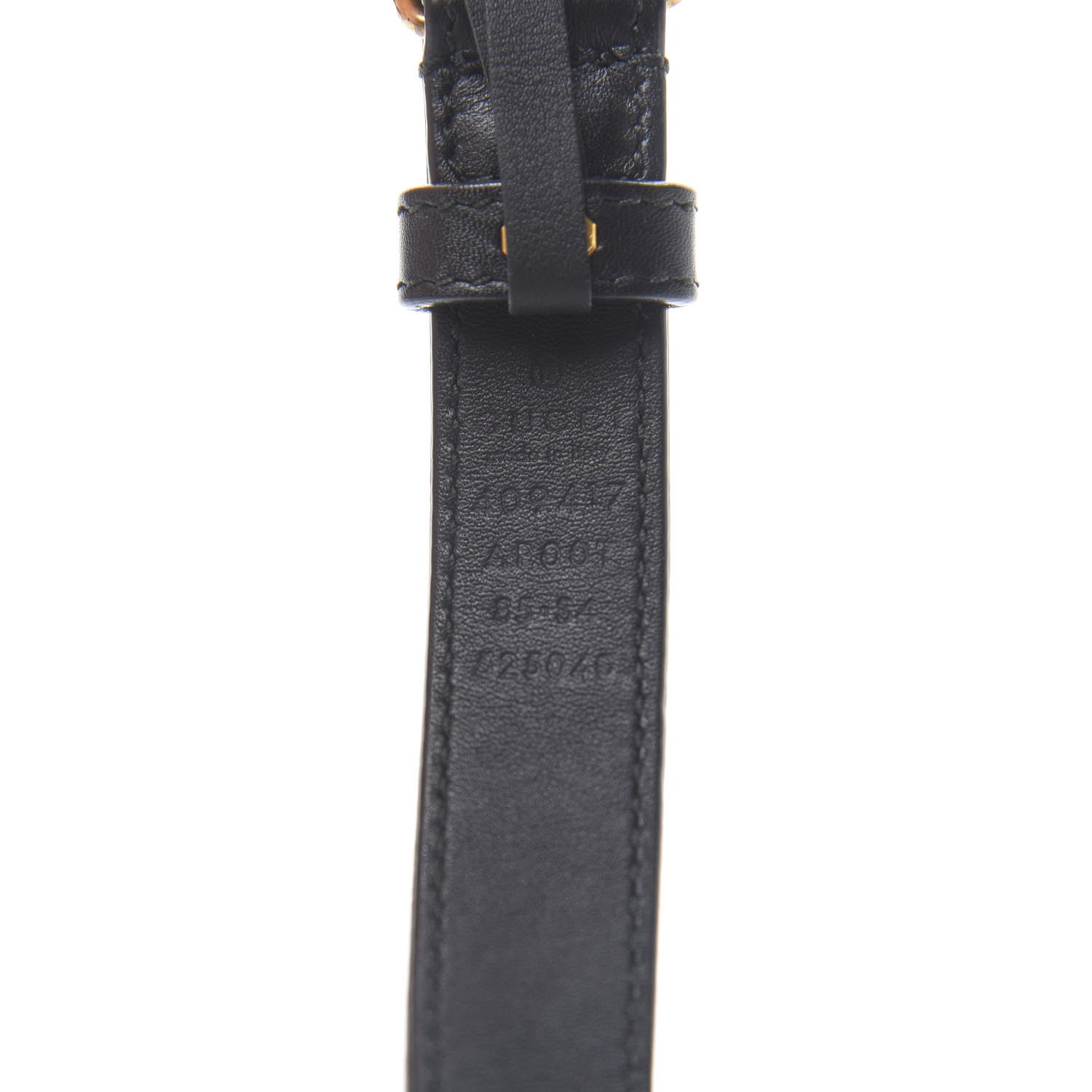 Gucci Calfskin Double G 20mm Belt 85 34 Black 3 of 5