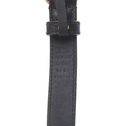 Gucci Calfskin Double G 20mm Belt 85 34 Black 3 of 5